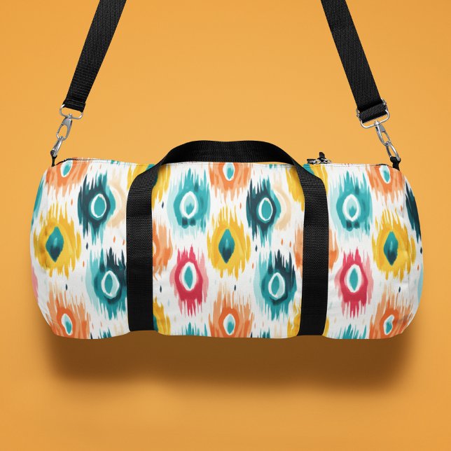 Monogram Colourful Tribal Abstract Pattern Duffle Bag (Creator Uploaded)