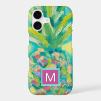 Monogram | Colourful Tropical Pineapple