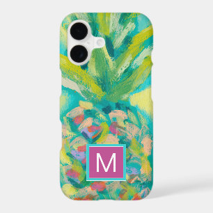Monogram Colourful Tropical Pineapple
