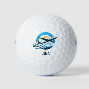 Monogram Commercial Pilot Airplane Flying Golf Balls