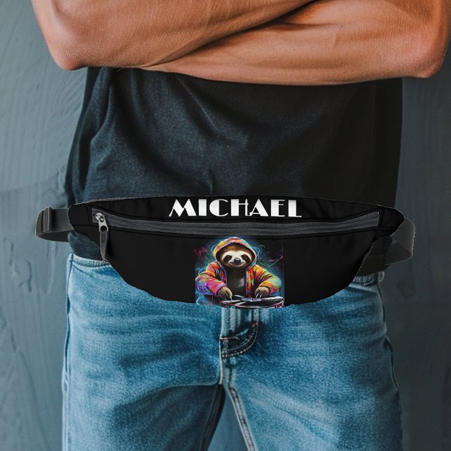 Monogram Cool Neon Retro DJ Sloth Bum Bags (Creator Uploaded)