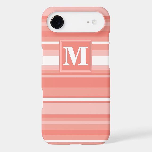 Monogram coral stripes (Back)