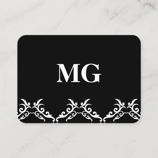 Monogram / Corporate Business Card (Front)