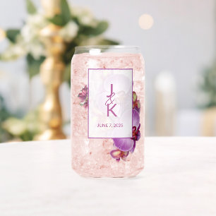 Monogram Couple Drinkware Set Can Glass