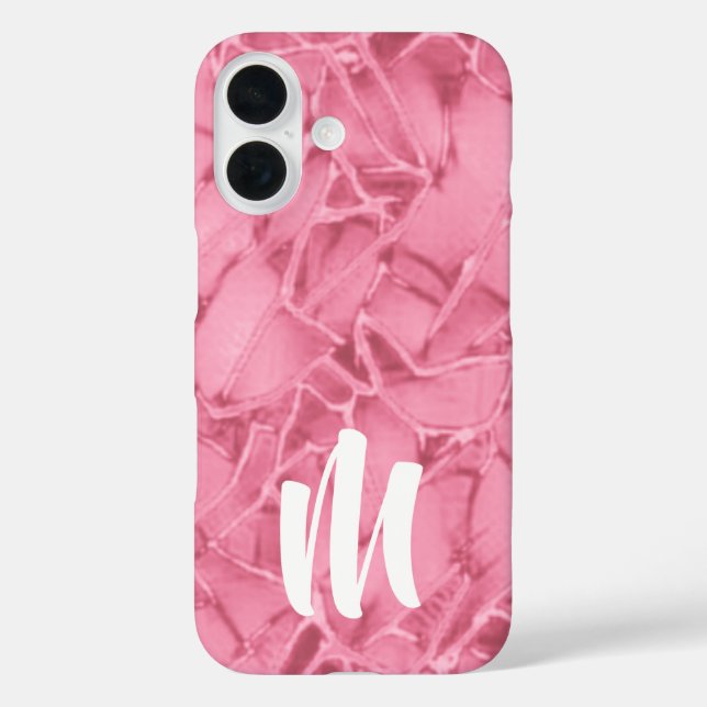 Monogram Cracked Pattern  Case-Mate iPhone Case (Back)