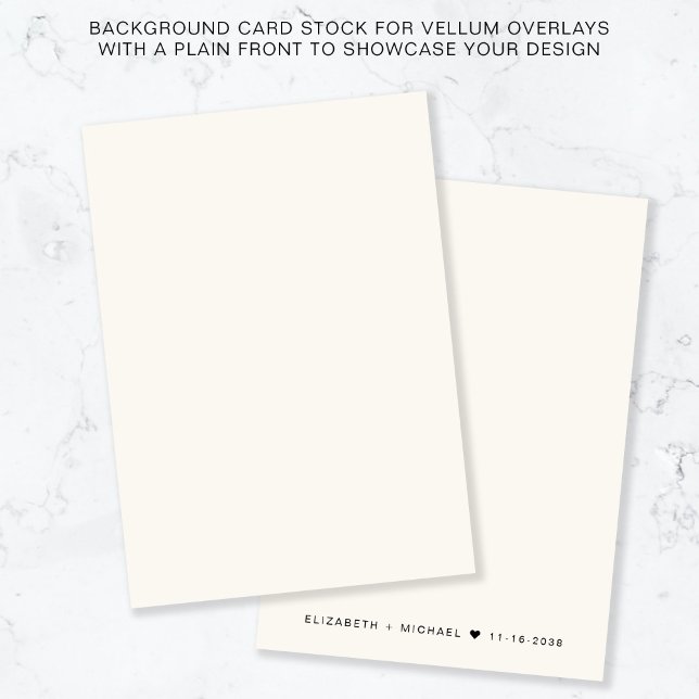 Monogram Cream Background For Vellum Overlay Invitation (Creator Uploaded)