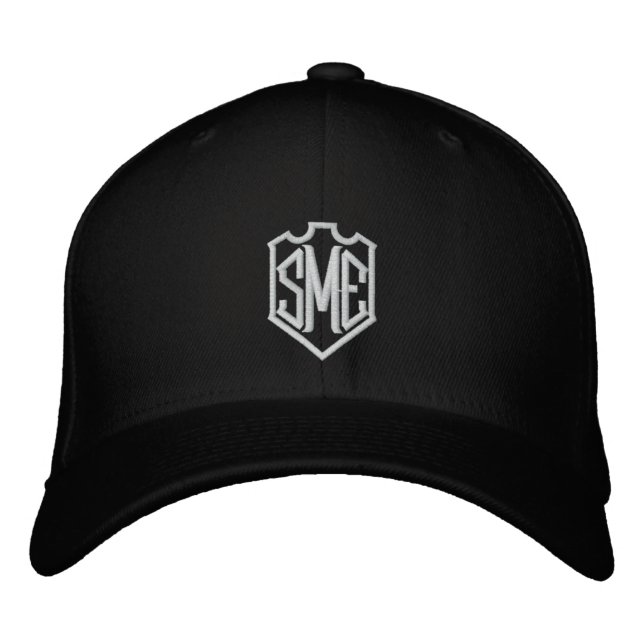 Monogram Crest Initials Custom Personalised Embroidered Hat (Front)