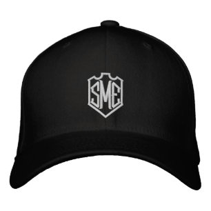 Monogram Crest Initials Custom Personalized Embroidered Hat