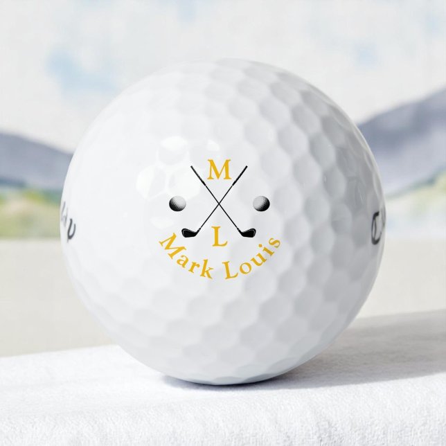 Monogram . cross clubs yellow logo golf balls (Creator Uploaded)