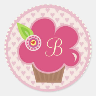 MONOGRAM CUPPYCAKE CUTIE STICKER