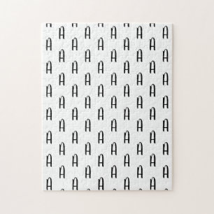 Monogram Cursive Frustrating Jigsaw Puzzle