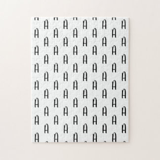 Monogram Cursive Frustrating Jigsaw Puzzle