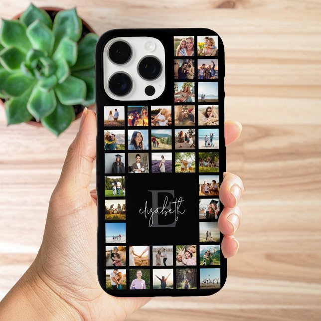 Monogram Custom 37 Photo Collage Case-Mate iPhone Case (Creator Uploaded)