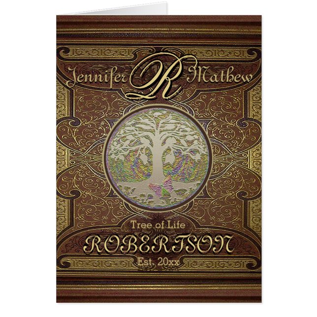 Monogram Custom Family Tree Anniversary (Front)