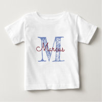 Monogram Custom Name Baby Boy