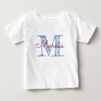 Monogram Custom Name Baby Boy