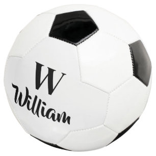 Monogram Custom Name Classic Sports  Soccer Ball