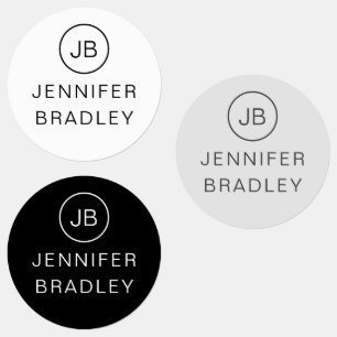 Monogram Custom Name Clothing Tags School Labels