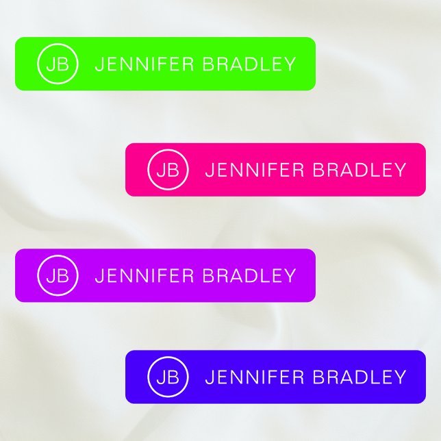 Monogram Custom Name Modern Neon Boy Girl (Creator Uploaded)