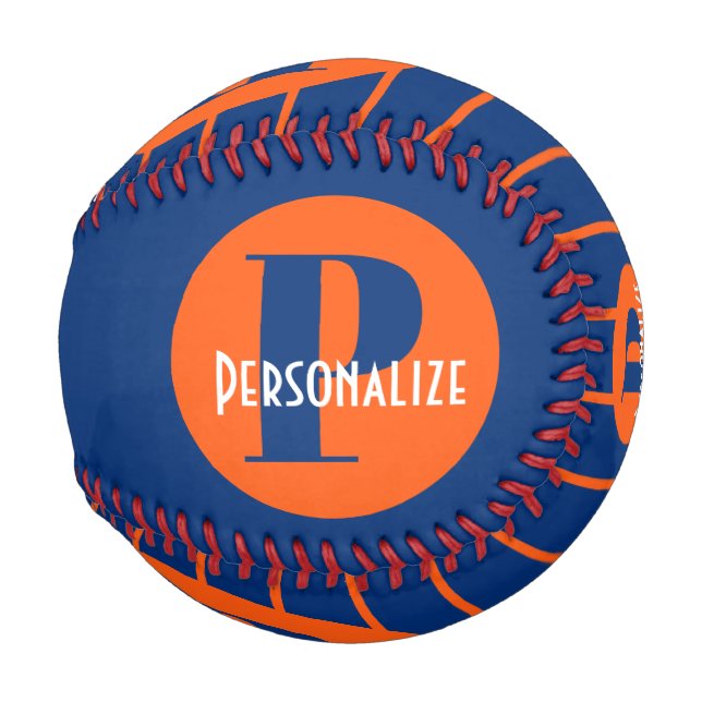 Monogram Custom Name Personalised  Baseball (Back Left)