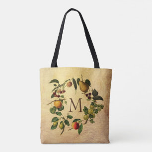 monogram custom personalised nature tote bag
