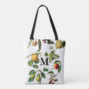 monogram custom personalised nature  tote bag