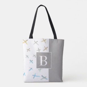 monogram custom personalised stylish tote bag