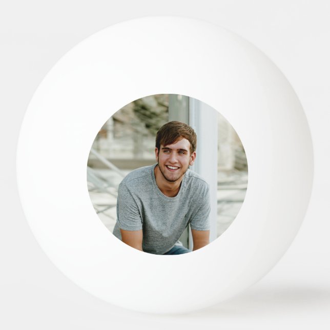 Monogram Custom Photo Ping Pong Ball (Front)