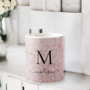 Monogram Customer specific Glitter Coffee Mug