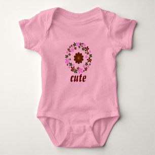 Monogram Customise Wedding Baby Bodysuit
