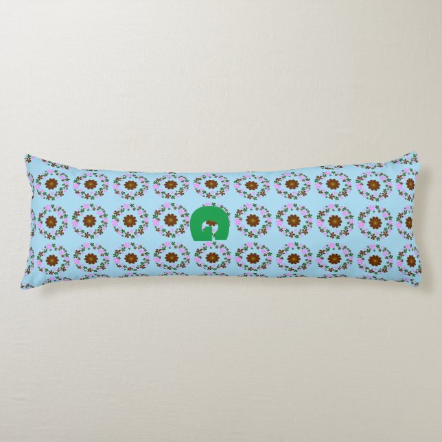  Monogram Customise Wedding Home Decor Body Cushion (Front)