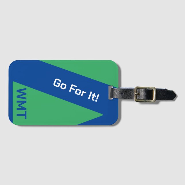 Monogram/Customised Luggage Tag (Front Horizontal)