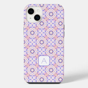 Monogram Cute Purple Pretty Pink Magic Star Girl’s iPhone 14 Plus Case