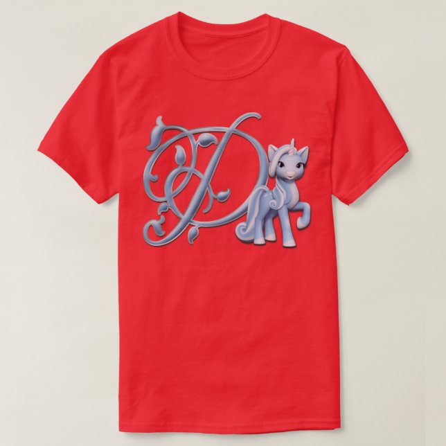 Monogram D Custom Unicorn T-Shirt (Design Front)