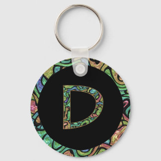 Monogram D Key Ring