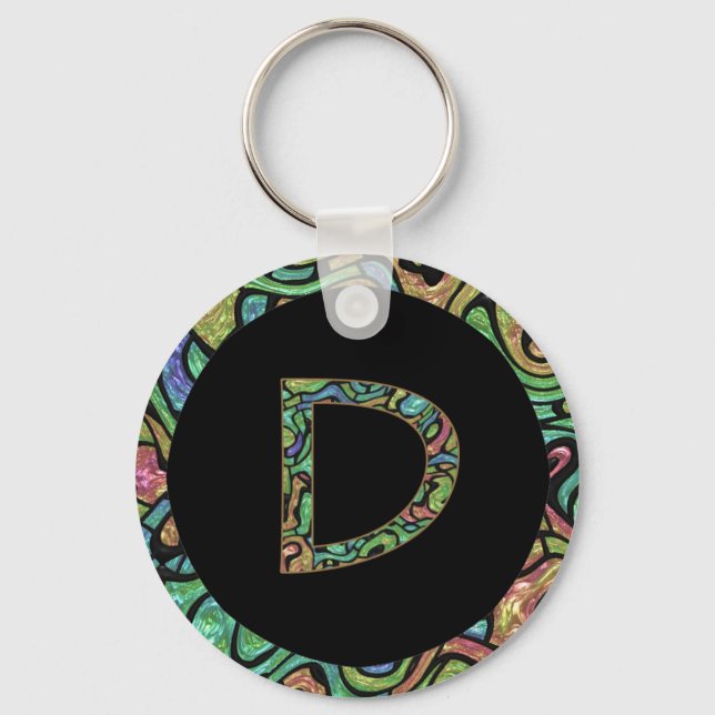 Monogram D Key Ring (Front)