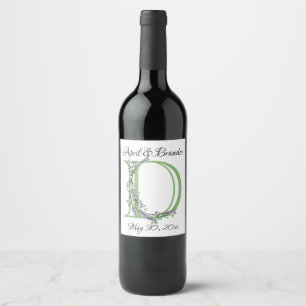 Monogram D Lavender Eucalyptus Wine Label