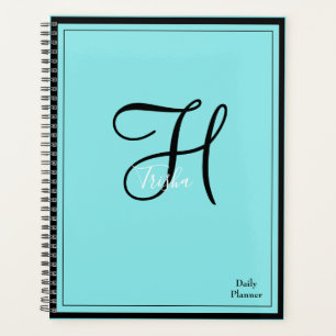 Monogram Daily Planner with ANY colour Cover HAMbW