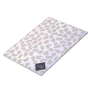 Monogram Dalmatian Black and Pink Notepad