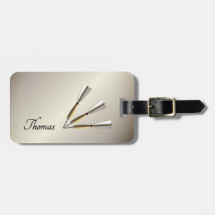 Monogram Darts Design Luggage Tag