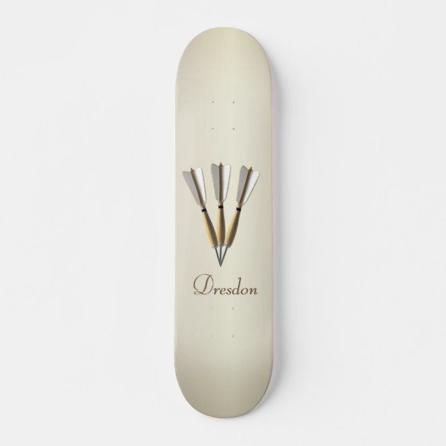 Monogram Darts Design Skateboard (Front)