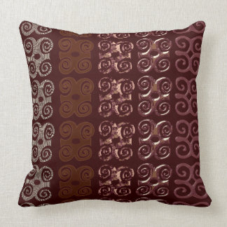 Monogram Decorative Throw Pillows-African Symbols Cushion