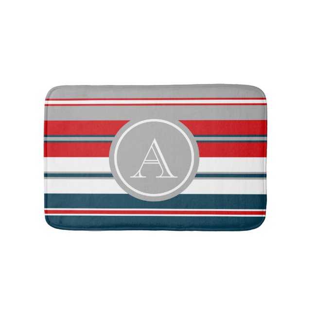 Monogram design bath mat (Front)