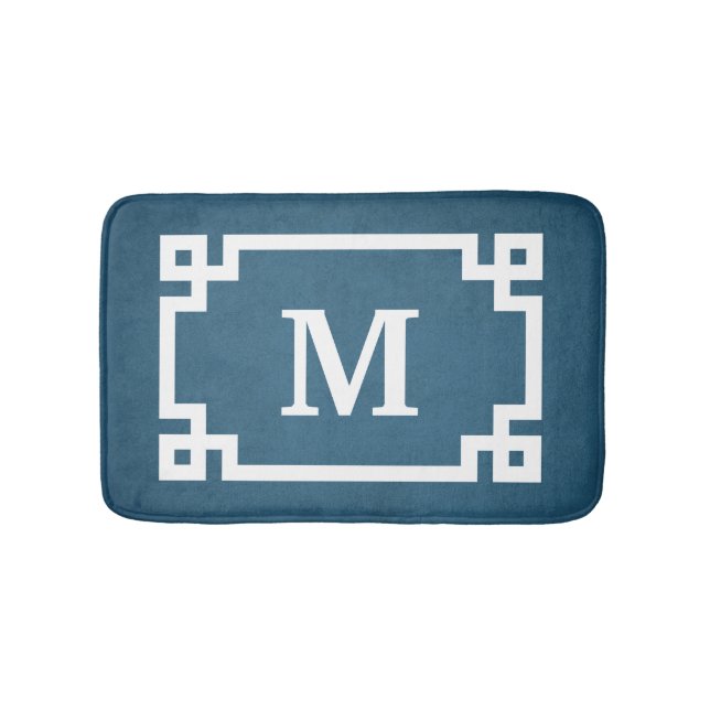 Monogram design bath mat (Front)