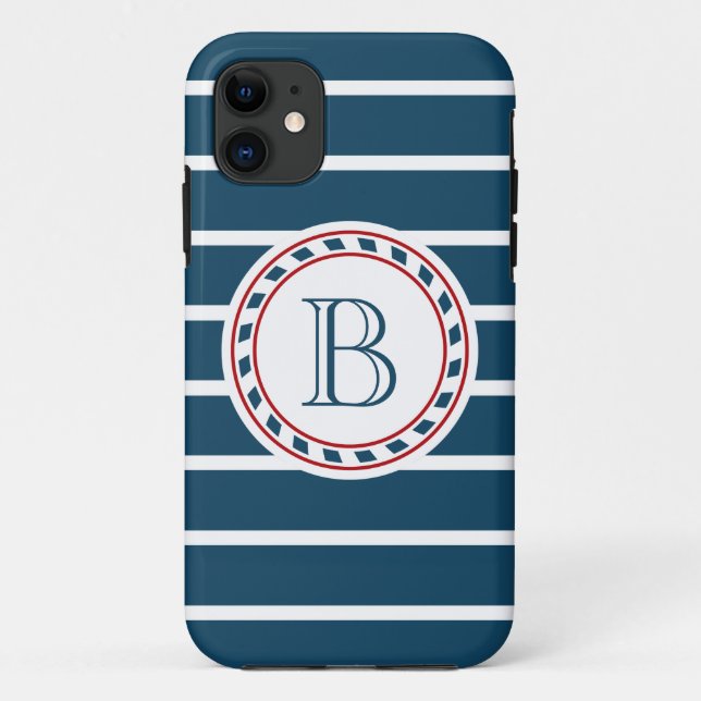 Monogram design Case-Mate iPhone case (Back)