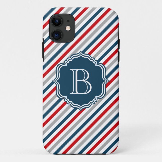 Monogram design Case-Mate iPhone case (Back)