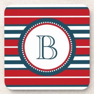Monogram design coaster