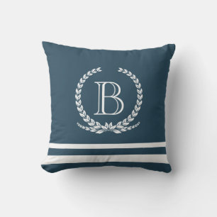 Monogram design cushion