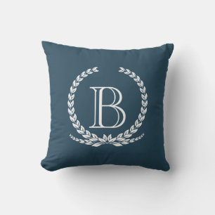 Monogram design cushion