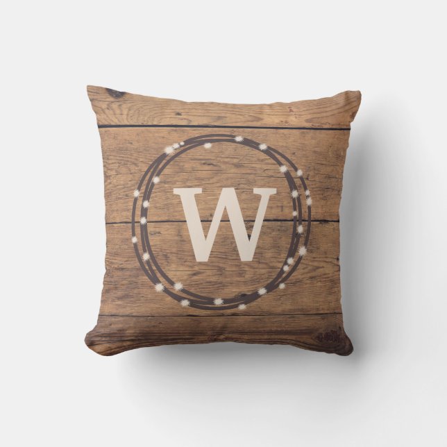 Monogram design cushion (Front)